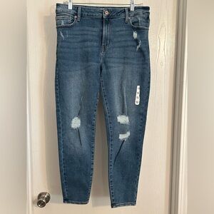 Good American | Blue Distressed Skinny Jeans | Size 6/28